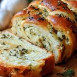 Swirled Garlic Herb And Cheese Bread