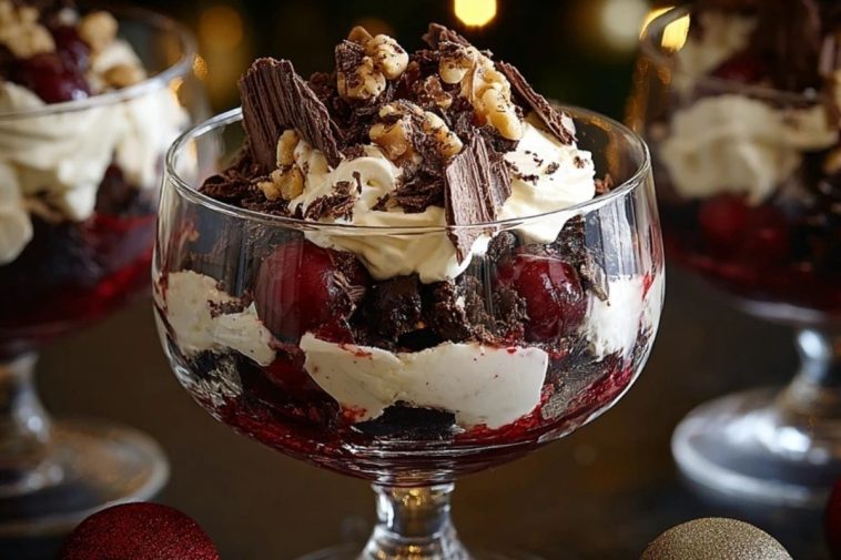 Black Forest Trifle for Christmas
