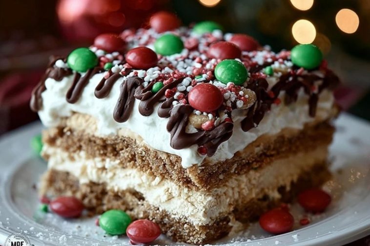 Christmas Cookie Lasagna