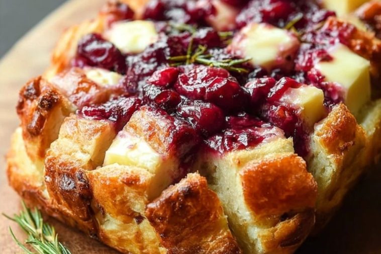 Cranberry Brie Pull-Apart Bread