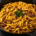 Creamy One-Pot Beef Pasta with Garlic Butter