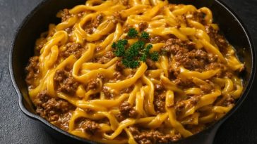 Creamy One-Pot Beef Pasta with Garlic Butter