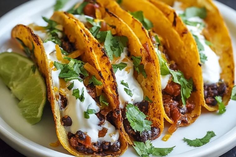 Crispy Black Bean Tacos
