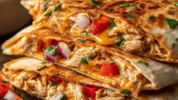 Crispy Chicken Quesadillas