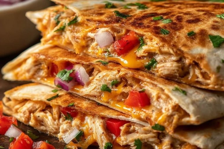 Crispy Chicken Quesadillas