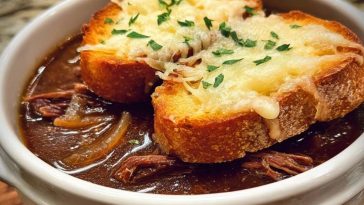 French Onion Beef Short Rib Soup