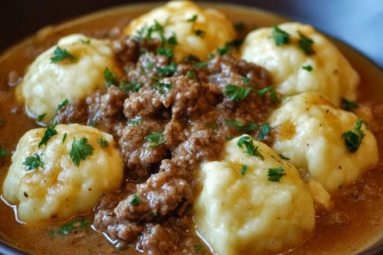 Ground Beef and Dumplings