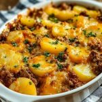 Hobo Casserole with Ground Beef & Potatoes