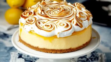 Lemon Curd Meringue Cheesecake Bliss
