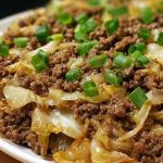 Low-Carb Mongolian Ground Beef and Cabbage