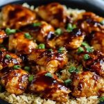 One-Pan Honey BBQ Chicken & Rice