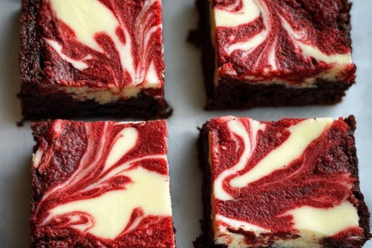 Red Velvet Cheesecake Brownies