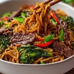Sticky Beef Noodles