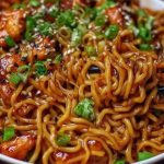 Sticky Garlic Chicken Noodles