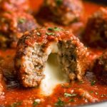 Stuffed Meatballs with Mozzarella Cheese