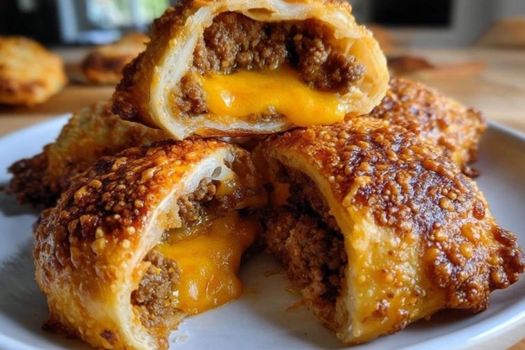 Air Fryer Cheesy Taco Bombs