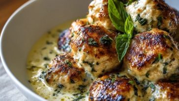 Baked Chicken Ricotta Meatballs