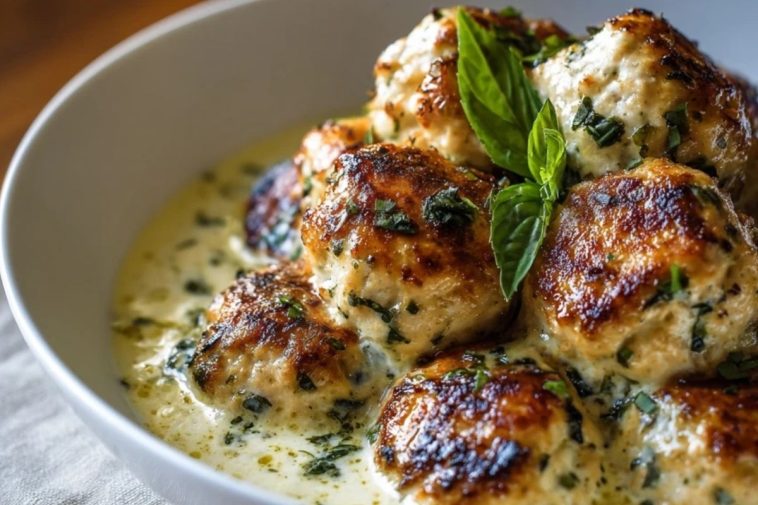 Baked Chicken Ricotta Meatballs