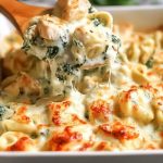 Cheesy Chicken Tortellini Bake for Two