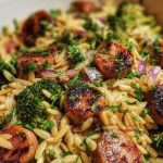 Chicken Sausage and Broccoli Orzo