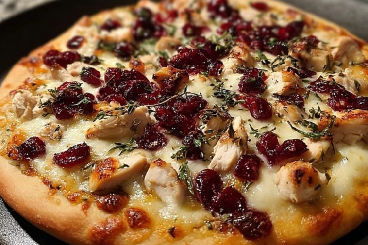 Cranberry Chicken & Brie Pizza