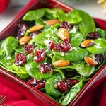Delicious Christmas Cranberry Spinach Salad