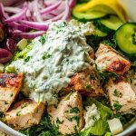 Greek Tzatziki Chicken Salad Bowl