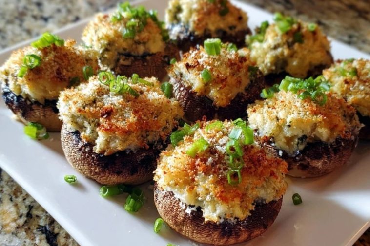 Irresistibly Easy Cream Cheese Stuffed Mushrooms