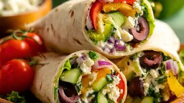 Mediterranean Veggie Wraps