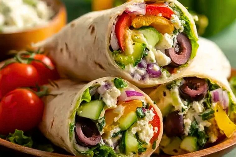 Mediterranean Veggie Wraps