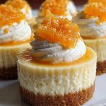 Orange Creamsicle Mini Cheesecakes