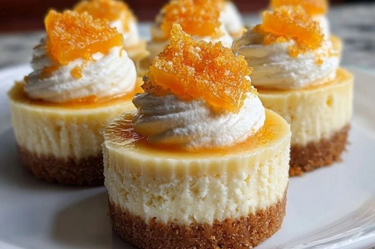 Orange Creamsicle Mini Cheesecakes