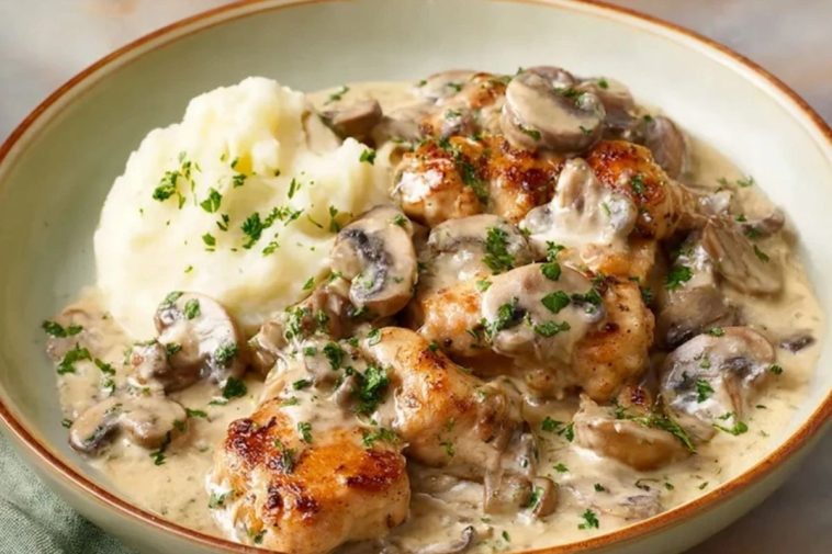 Rich Chicken Stroganoff