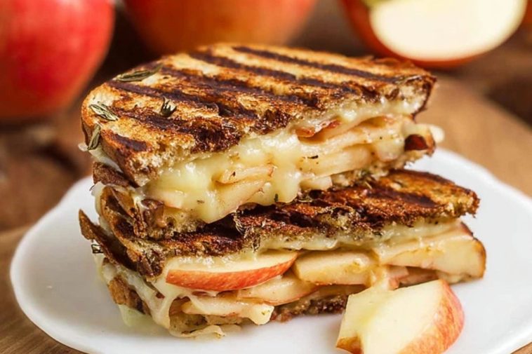 Roasted Apple and Brie Panini