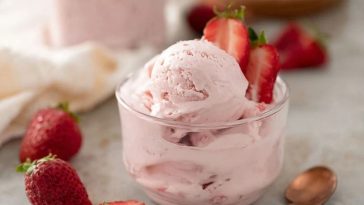 Strawberry Cottage Cheese Ice Cream