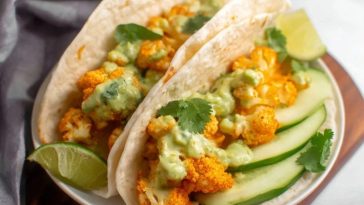 Buffalo Cauliflower Wrap
