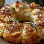 Caramelized Onion & Gruyère Stuffed Bread Wreath