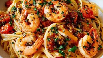 Chilli Garlic Prawn Pasta