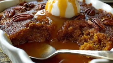 Cinnamon Pumpkin Pecan Cobbler