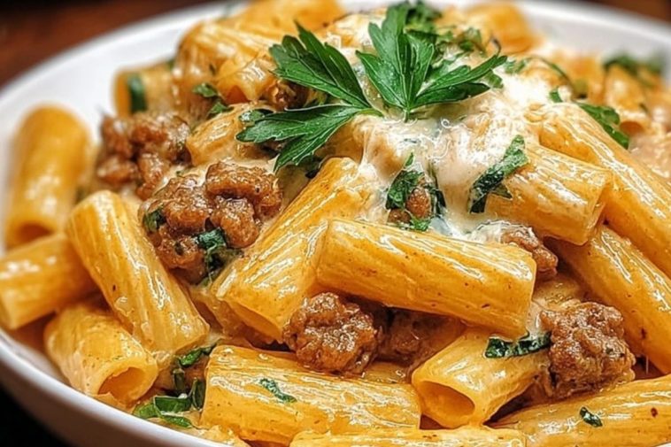 Creamy Sausage Rigatoni