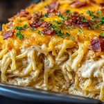 Creamy Southern Spaghetti Bake