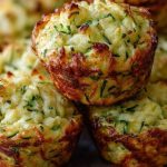Crispy Parmesan Zucchini Potato Muffins