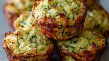 Crispy Parmesan Zucchini Potato Muffins