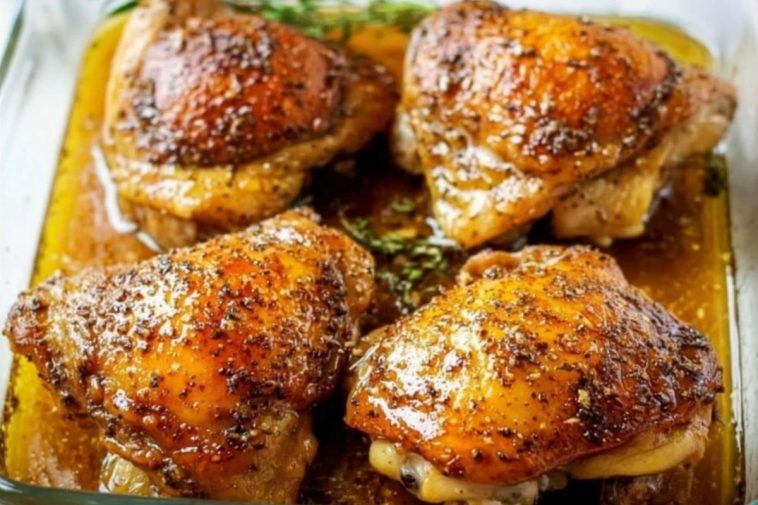 Crispy and Juicy Baked Chicken Thighs