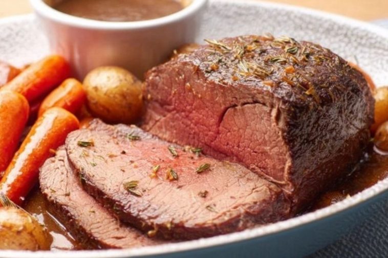 Dutch Oven Pot Roast Beef With French Onion Gravy