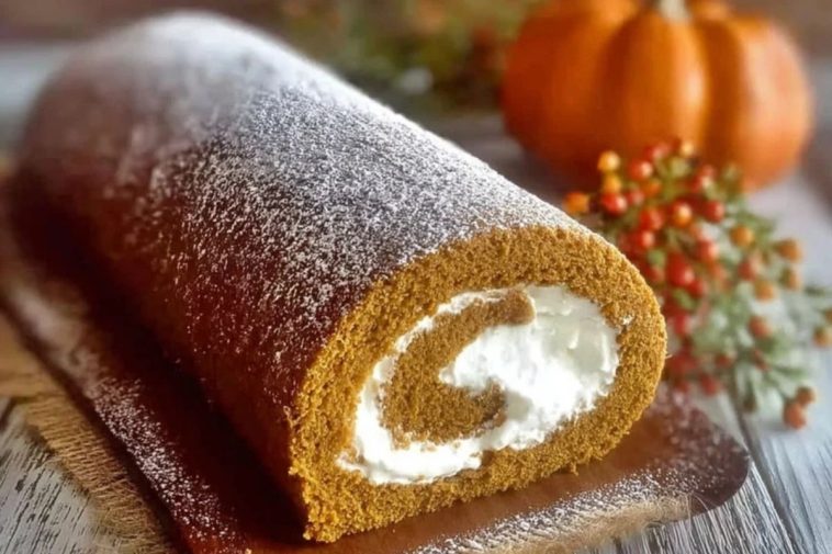 Homemade Amish Pumpkin Roll