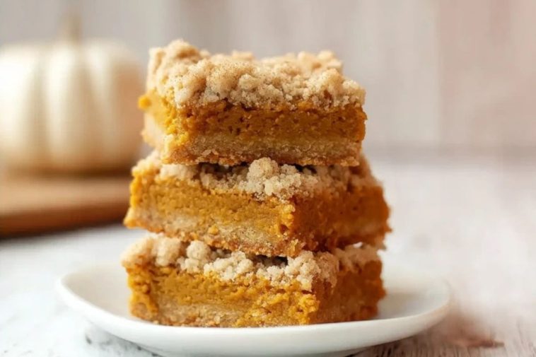 Moist Greek Yogurt Pumpkin Bars