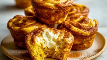 Pumpkin Cheesecake Muffins