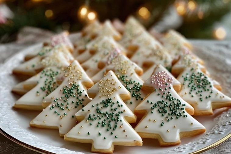 Sparkling Sugar Tree Cookies