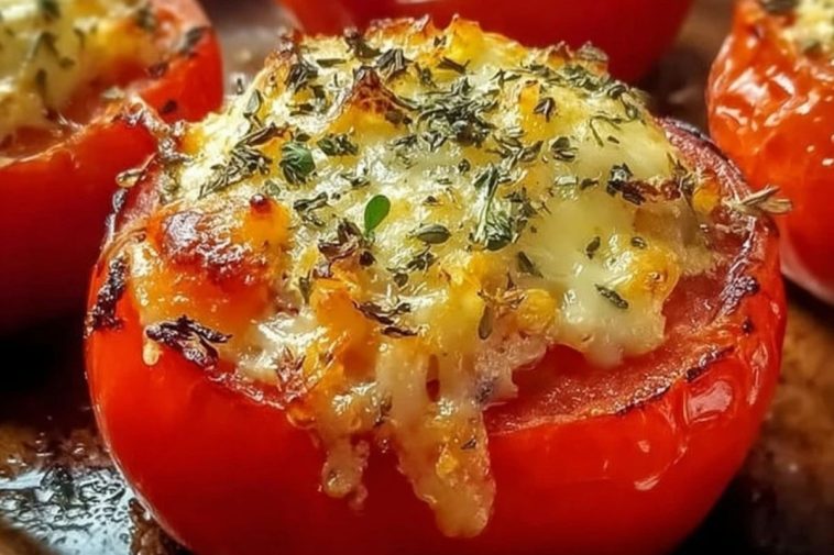 Cheesy Baked Stuffed Tomatoes
